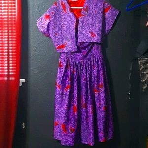 XL Tropical Terror Dress by Micheline Pitt